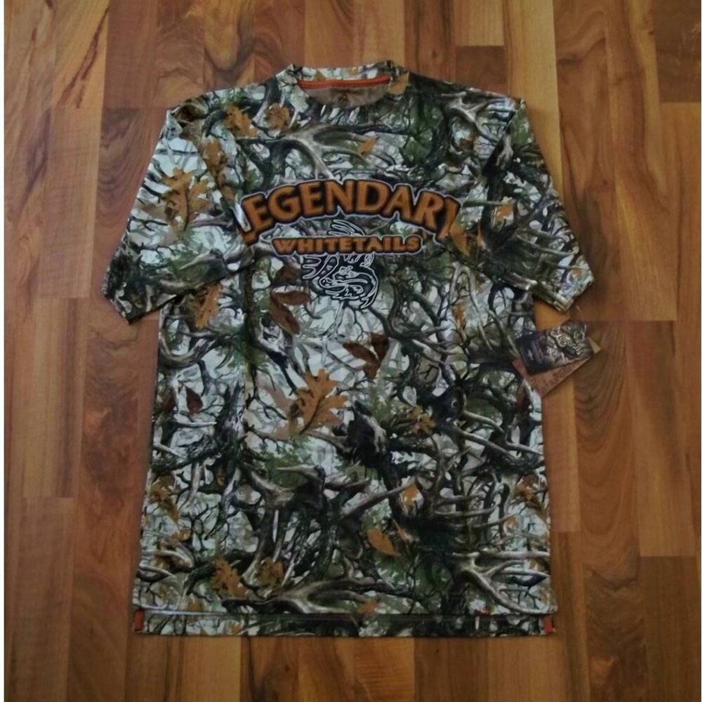 NWT Legendary Whitetails ‘Legends Camo’ Bone Squad Jersey/ T-Shirt Size Medium